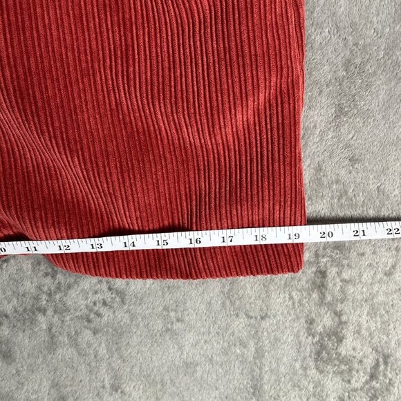 HOT KISS Red Corduroy Overall Dress Juniors' 7 Y2K Academia Preppy Buckle Mini - Picture 9 of 12
